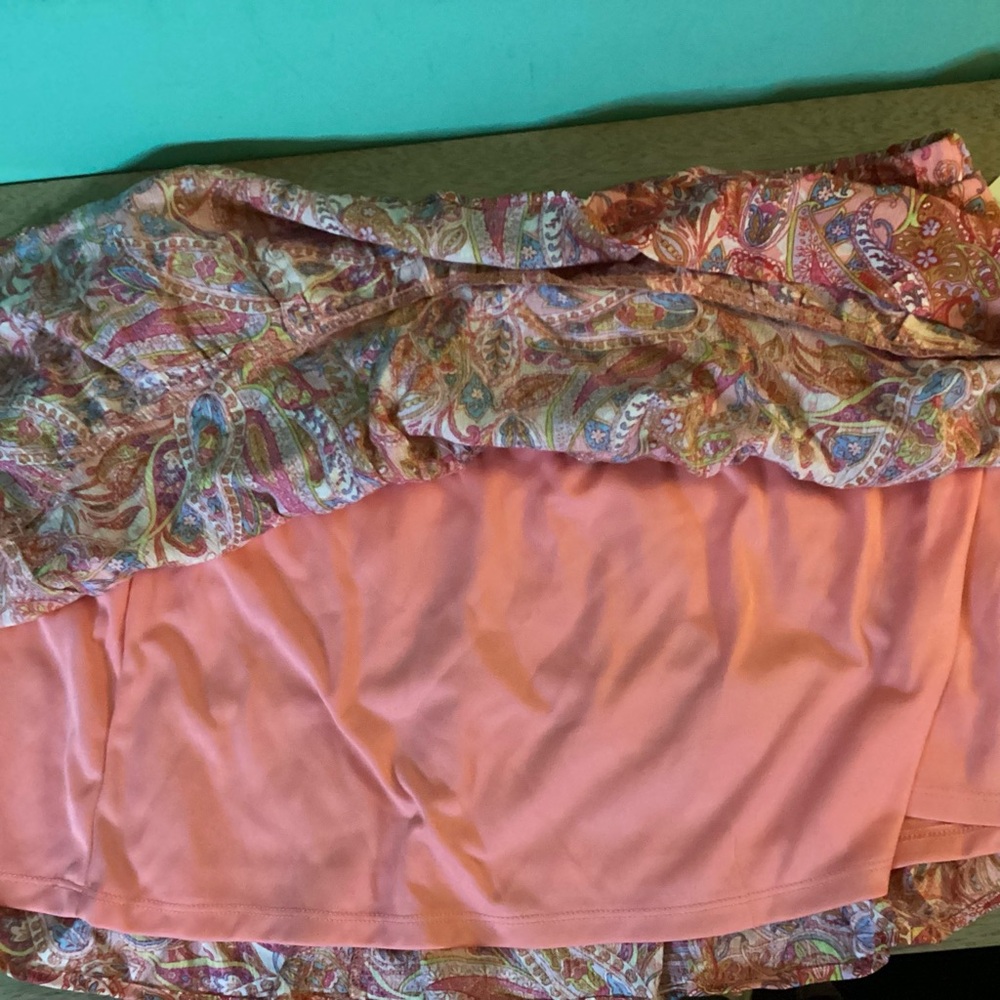 No Boundaries Paisley Tiered Mini Skirt Size XXL (20) NWT - Picture 7 of 9